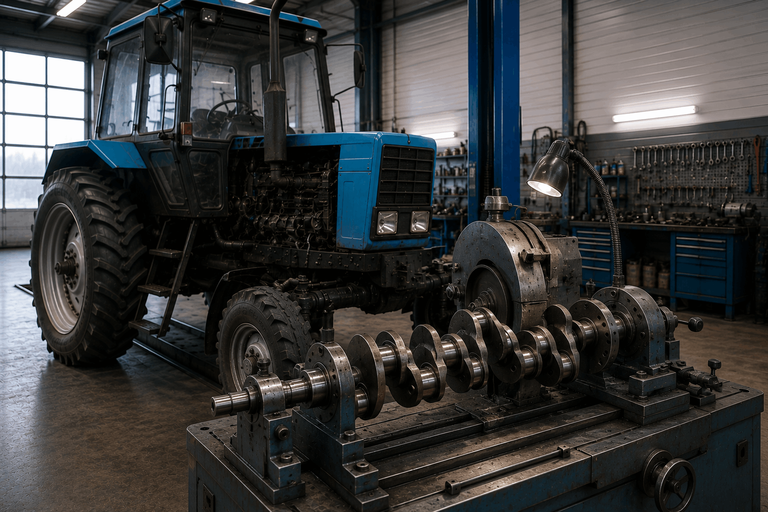 Шлифовка и правка коленчатых валов МТЗ